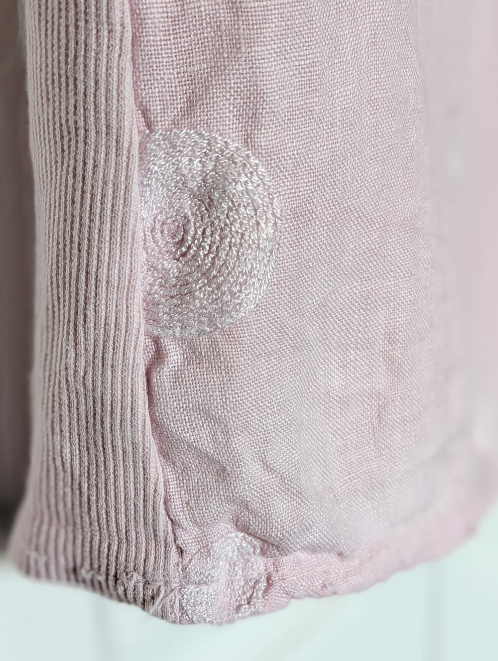 Pretty in Pink Classic Linen Top. Size Small. Made In Italy.